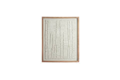 Wall ornament4x2x90cm Haipa papier mache cream